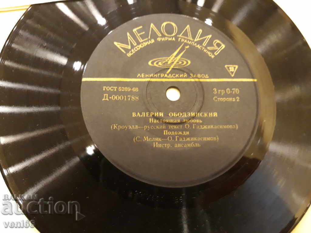 Delivery of Gramophone record - small format Valeria Obodzinski