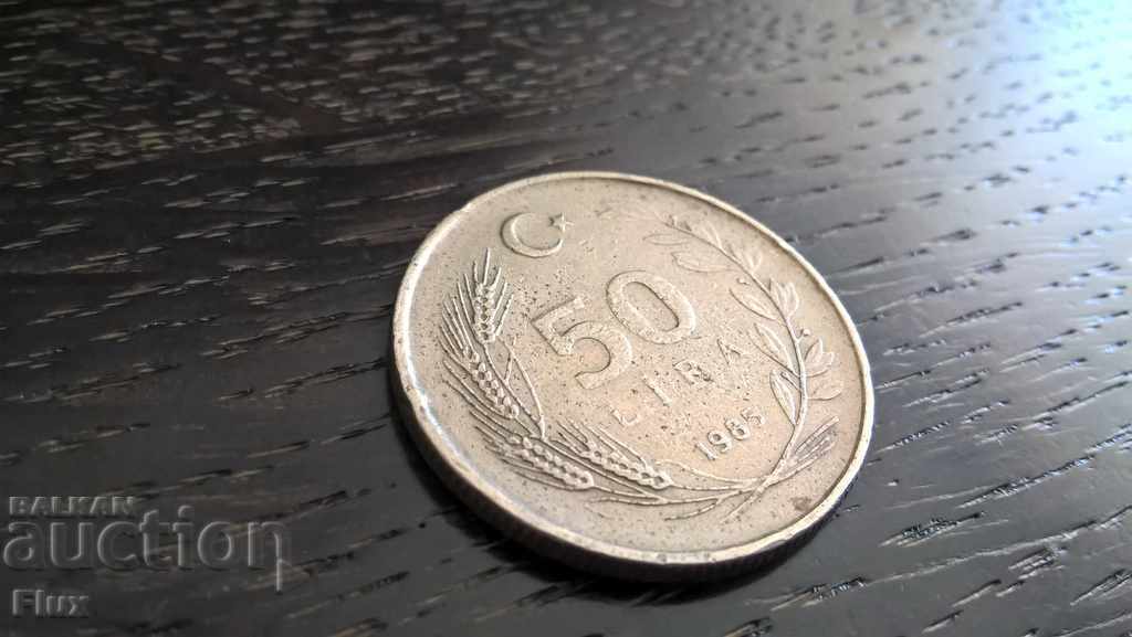 Moneda - Turcia - 50 de lire sterline 1985.