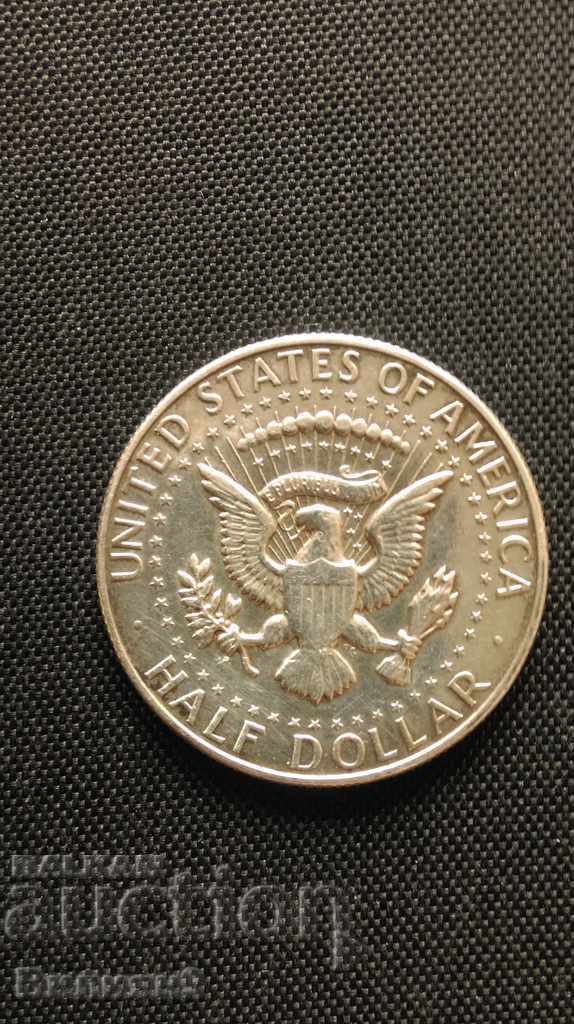 1/2 dolar 1967 SUA Argint AUNC