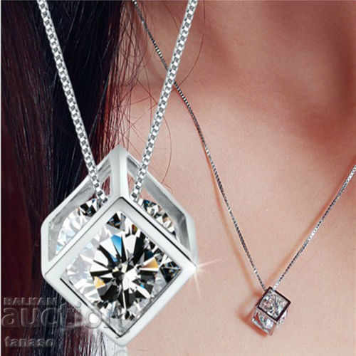 Necklace, jewel, pendant, magical cube, zircon with price 15.00 BGN | € 7.67 Necklace, jewel, pendant, magical cube, zircon with price 15.00 BGN | € 7.67