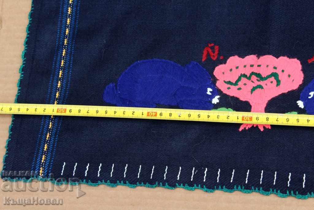 AUTHENTIC EMBROIDERY APRON WASHING WHISTLE EMBROIDERY RABBITS - 5 AUTHENTIC EMBROIDERY APRON WASHING WHISTLE EMBROIDERY RABBITS - 5