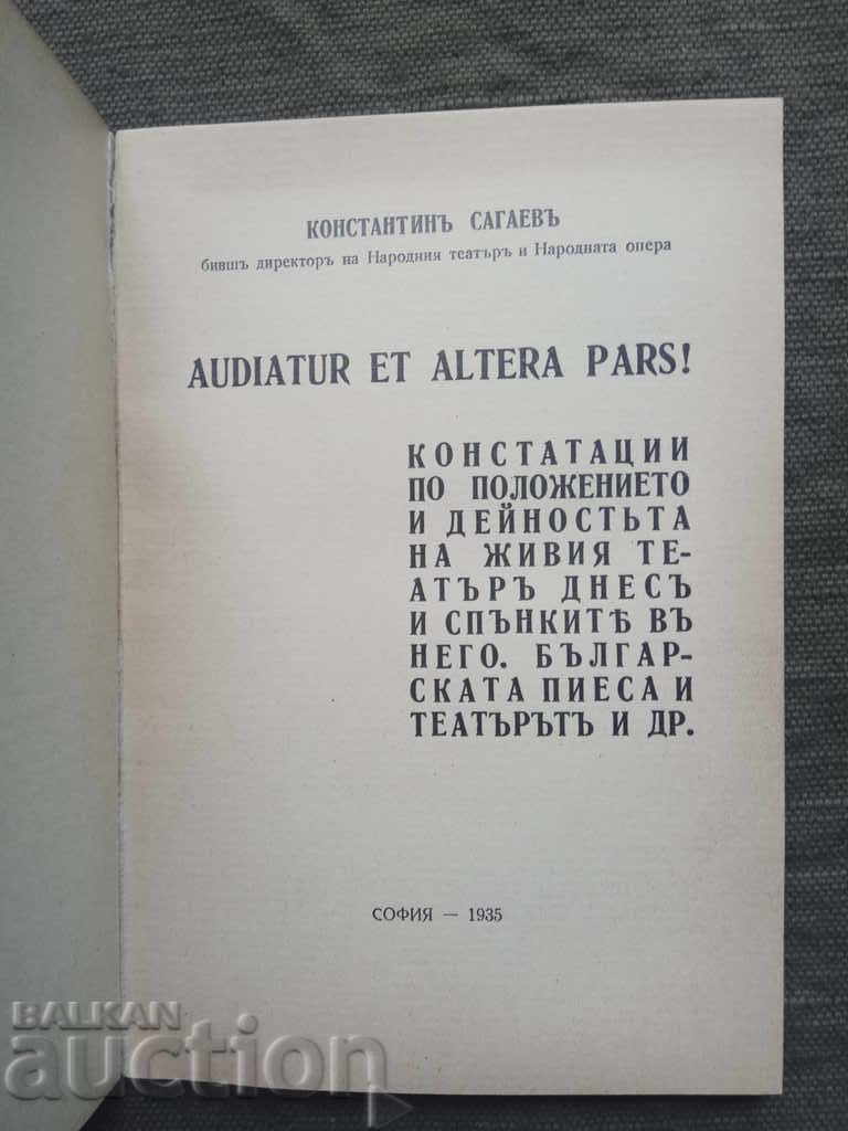 Audiatur et alterra pars! Konstantin Sagaev with price 20.00 BGN | € 10.23 Audiatur et alterra pars! Konstantin Sagaev with price 20.00 BGN | € 10.23
