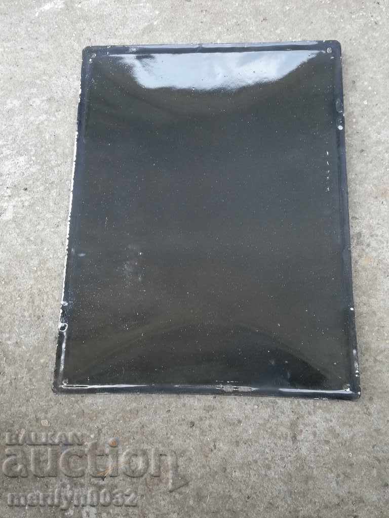 Enamelled inset plate, 40/30 cm label - 7 Enamelled inset plate, 40/30 cm label - 7