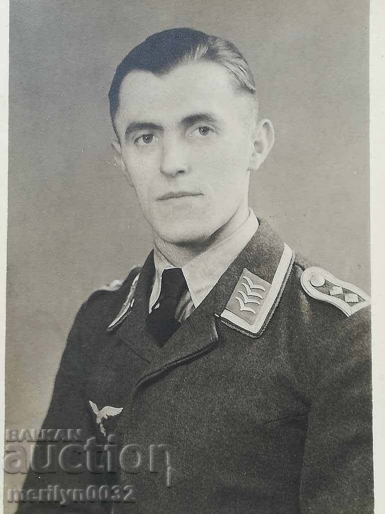 Снимка на немски офицер WW2 Луфтвафе Трети райх ОРИГИНАЛ