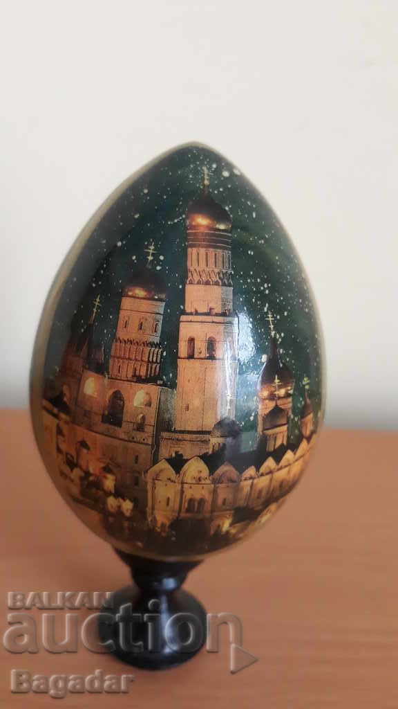 Auction Russian hand painted egg Auction Russian hand painted egg