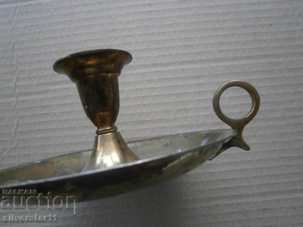 Antique bronze candlestick, candle, lamp - 19th century - 5 Antique bronze candlestick, candle, lamp - 19th century - 5