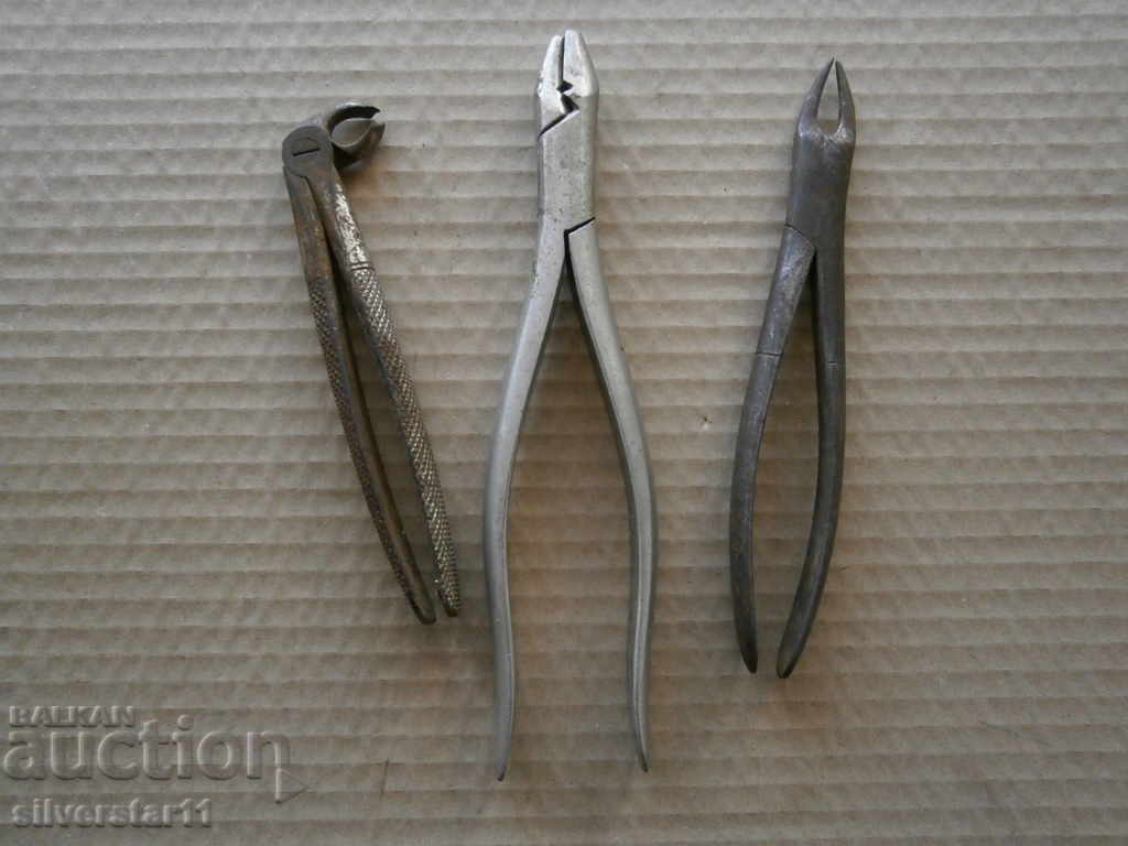 old dental pliers lot