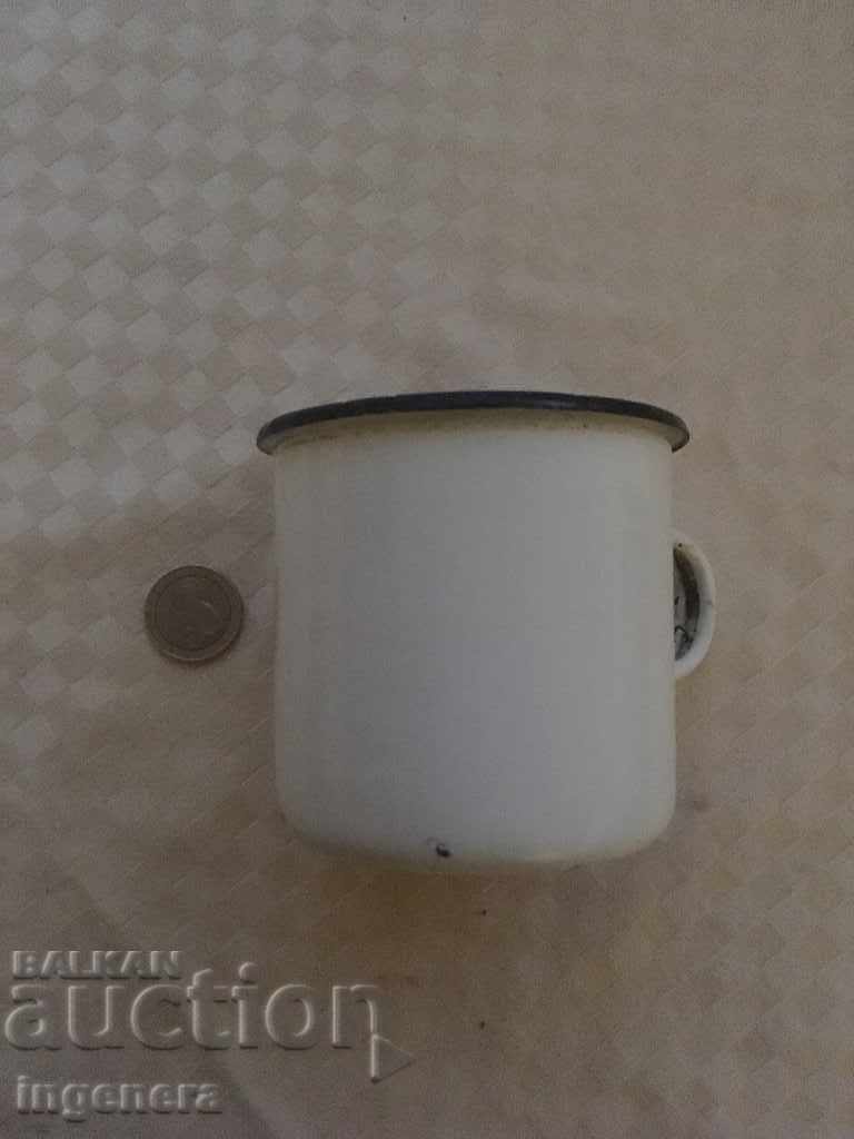 VINTAGE ENAMELED MUG-USSR VINTAGE ENAMELED MUG-USSR