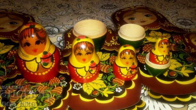 Wooden doll Matryoshka - 6 pieces with price 70.00 BGN | € 35.79