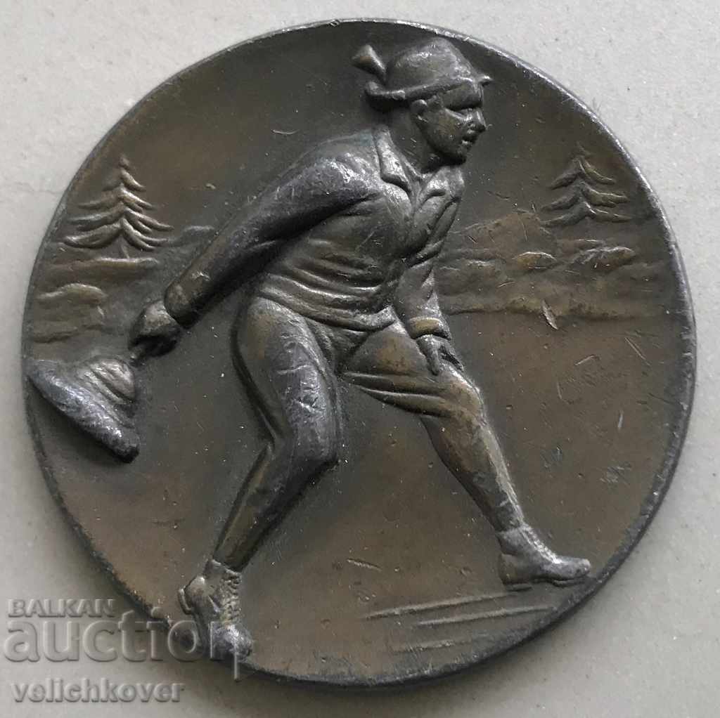 24104 Germany old plaque racing curling 60's