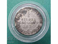 Germany - Prussia ½ Gross 1827 Silver Rare