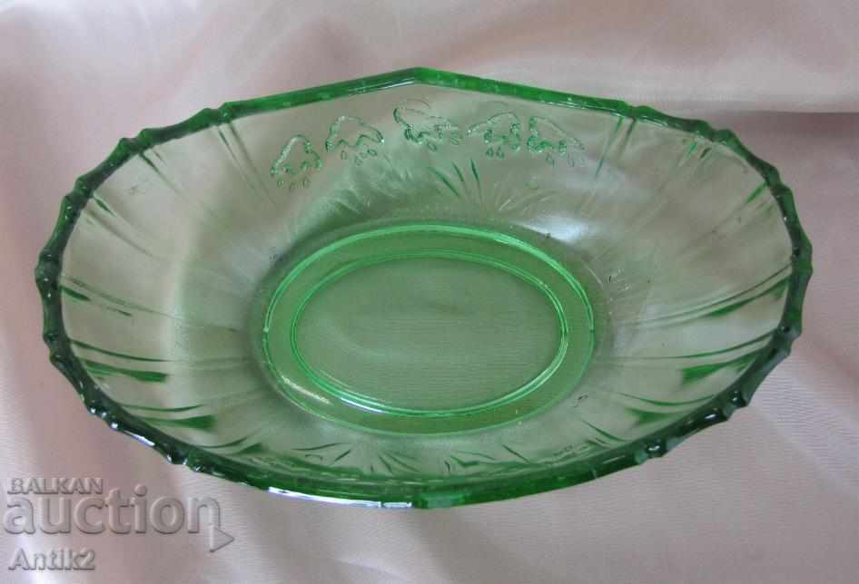 Art Deco Crystal Glass Old Nuts Cup, Bonbonniere with price 45.00 BGN | € 23.01