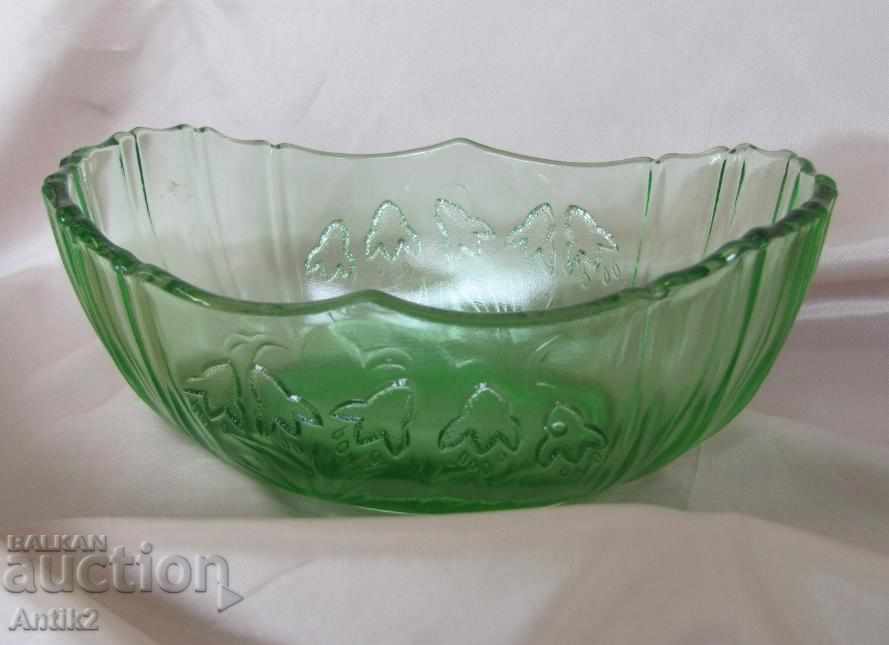 Delivery of Art Deco Crystal Glass Old Nuts Cup, Bonbonniere