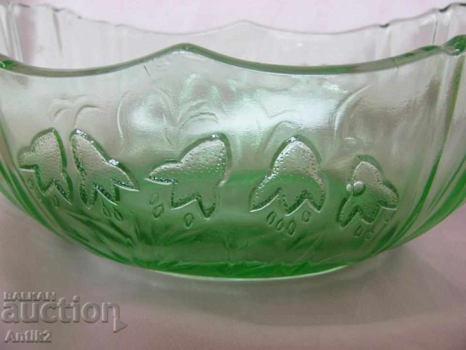 Art Deco Crystal Glass Old Nuts Cup, Bonbonniere - 5