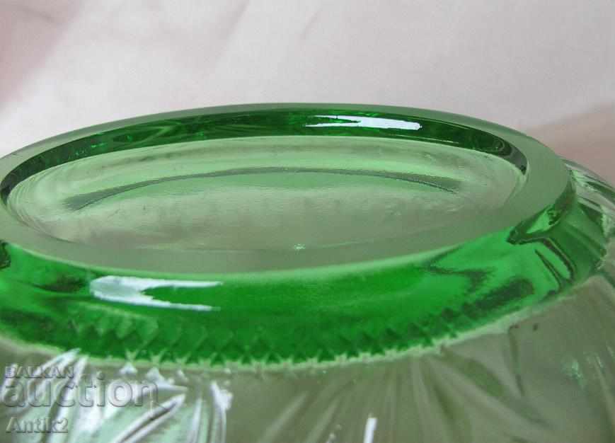 Art Deco Crystal Glass Old Nuts Cup, Bonbonniere - 7