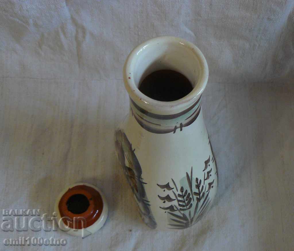 Sticlă Kana - ceramică pictată manual URSS - 5