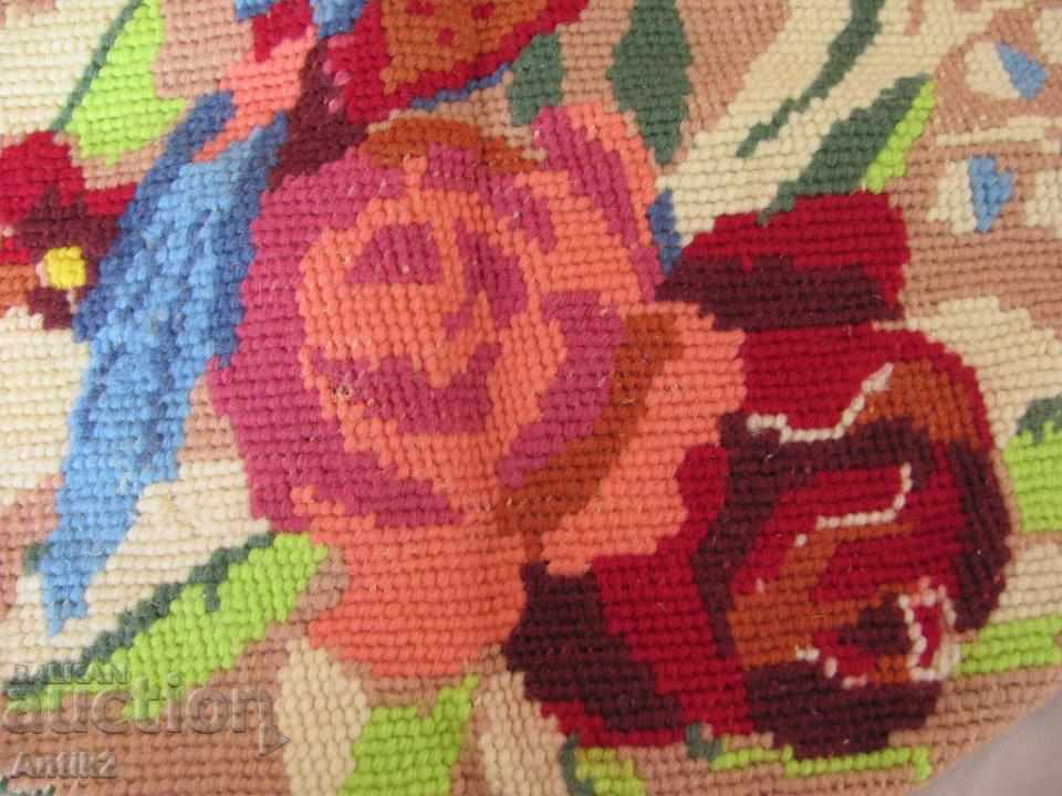 Delivery of 19 Century Hand Embroidered Pillow Delivery of 19 Century Hand Embroidered Pillow