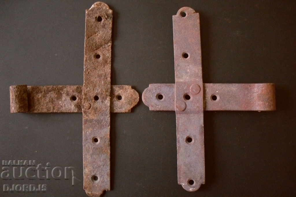 Old forged hinges