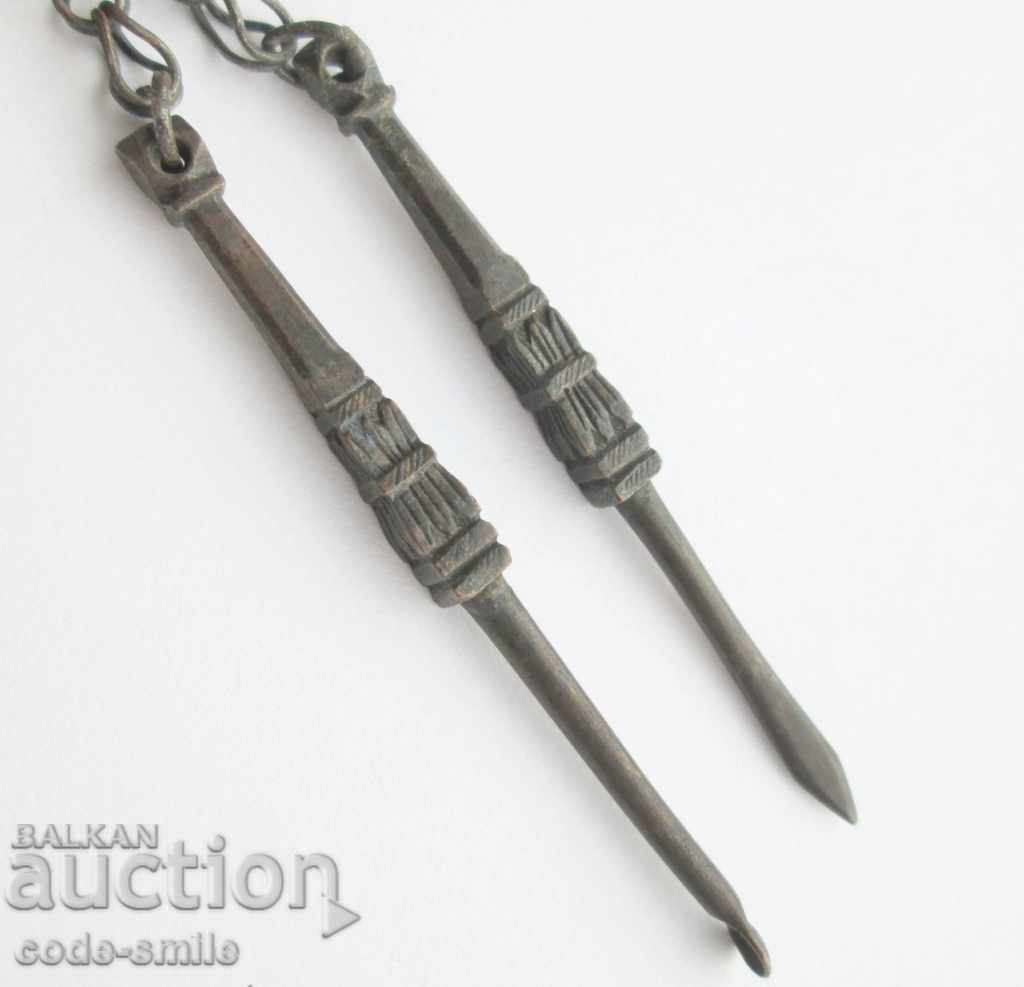 Rare old Renaissance male decorative jewelery set - 6