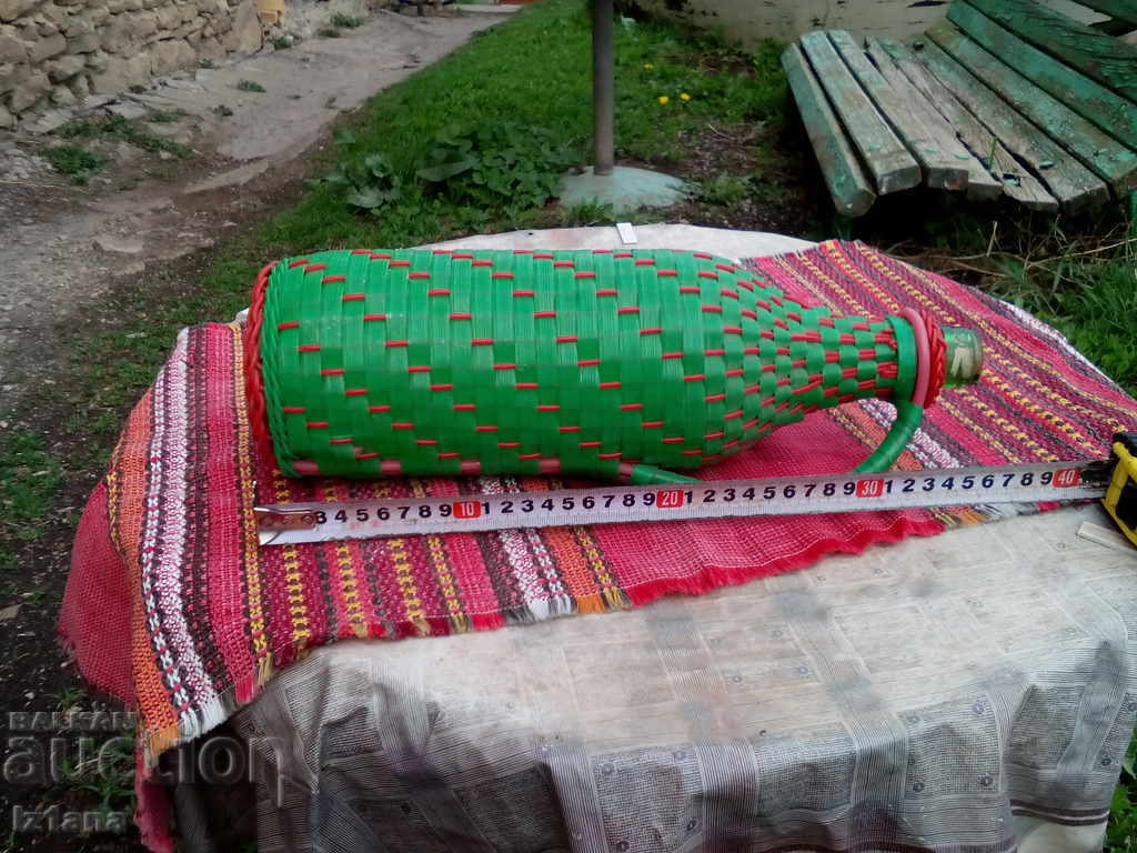 Old woven demijohn - 7 Old woven demijohn - 7