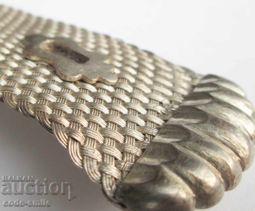 Μια πανέμορφη παλιά ασημένια ζώνη με ασημένια πλεξούδα συγκρατήθηκε - 5 Μια πανέμορφη παλιά ασημένια ζώνη με ασημένια πλεξούδα συγκρατήθηκε - 5