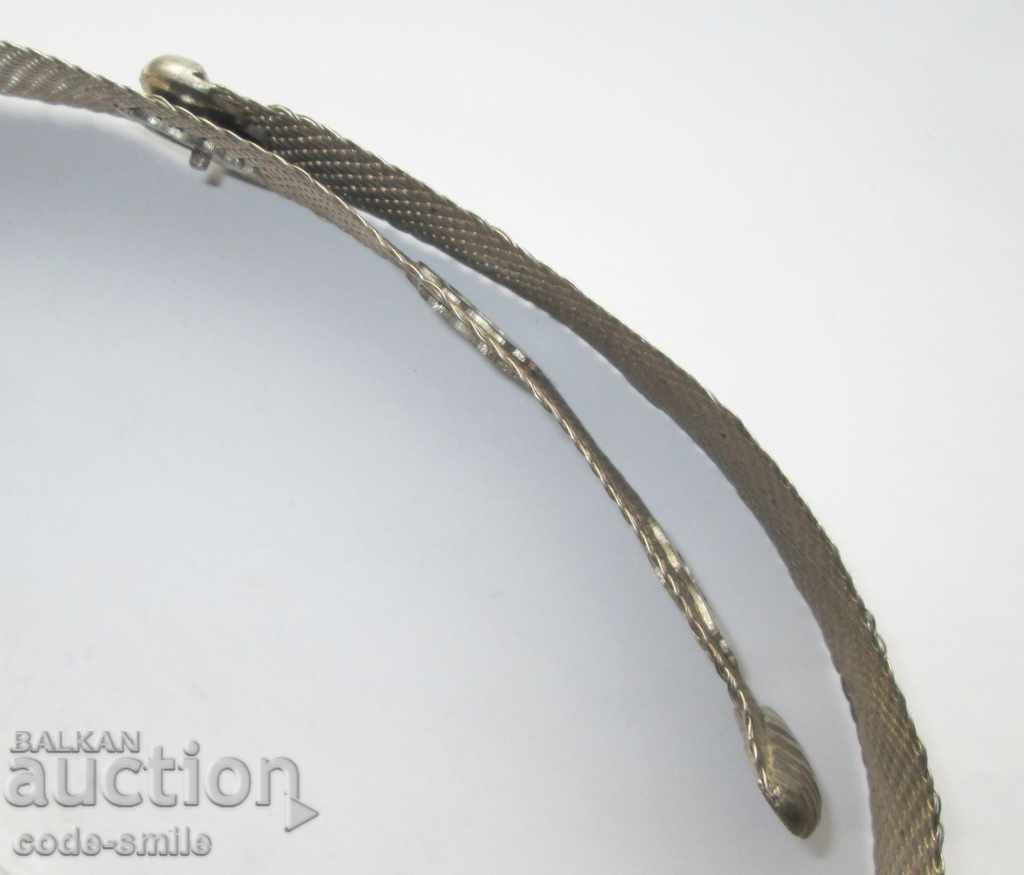 Μια πανέμορφη παλιά ασημένια ζώνη με ασημένια πλεξούδα συγκρατήθηκε - 6 Μια πανέμορφη παλιά ασημένια ζώνη με ασημένια πλεξούδα συγκρατήθηκε - 6