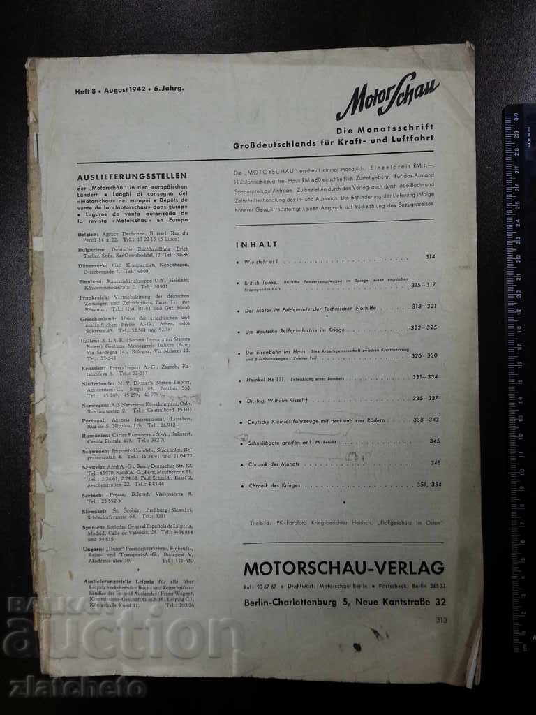 Motor Schau 1942 Heft 8. Αυτοκίνητο μοτοσικλέτας.