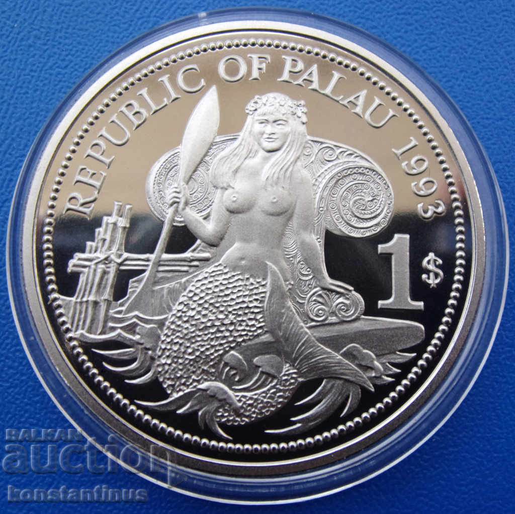 Palau 1 Dollar 1993 UNC PROOF cu preț € 23.01 | 45.00 BGN