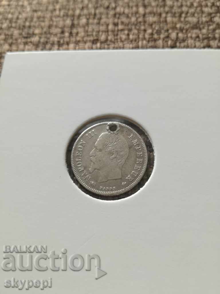 20 SENTIMOS 1856 A SREBRO FRANCE with price 10.00 BGN | € 5.11 20 SENTIMOS 1856 A SREBRO FRANCE with price 10.00 BGN | € 5.11