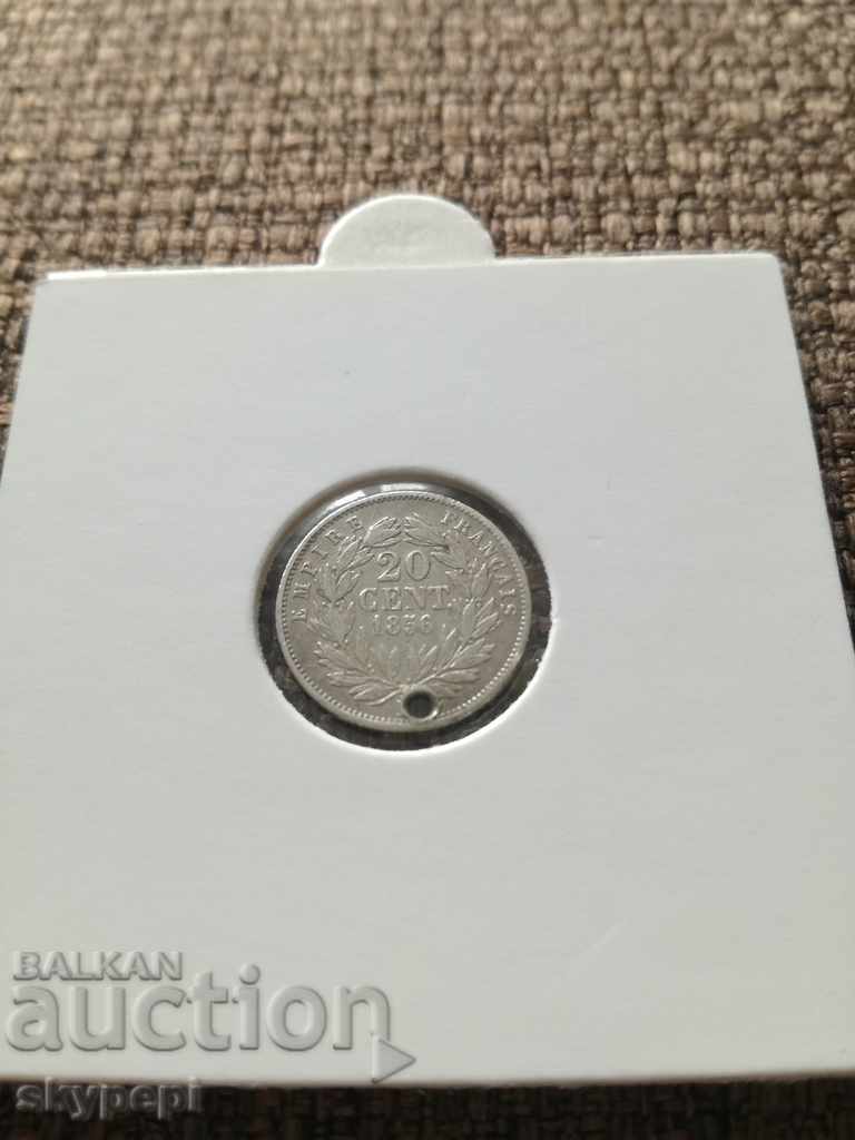 20 ΣΕΝΤΙΜΟΣ 1856 Α ΑΣΗΜΙ ΓΑΛΛΙΑ