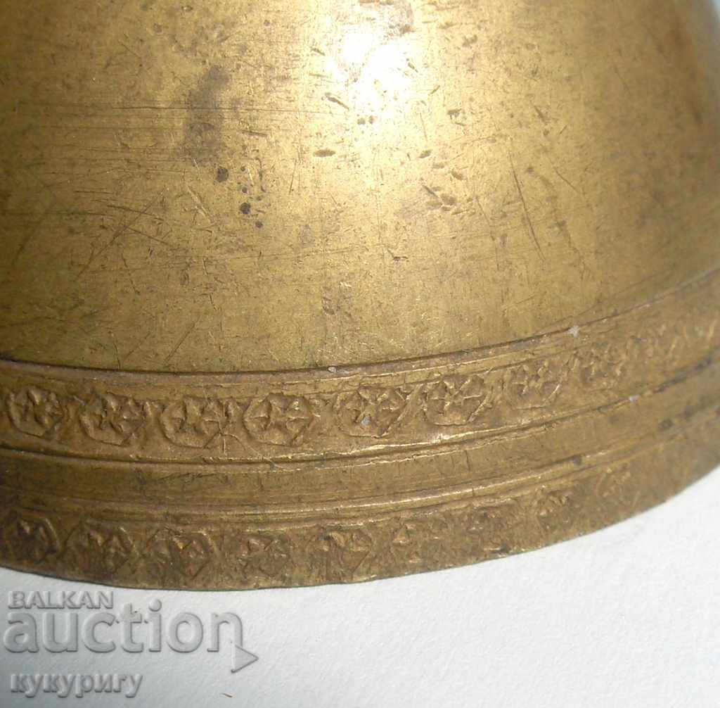 Delivery of Ancient renaissance cup stand for egg black bronze