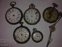 Παρτίδα 6 τεμ. ασημένια ρολόγια