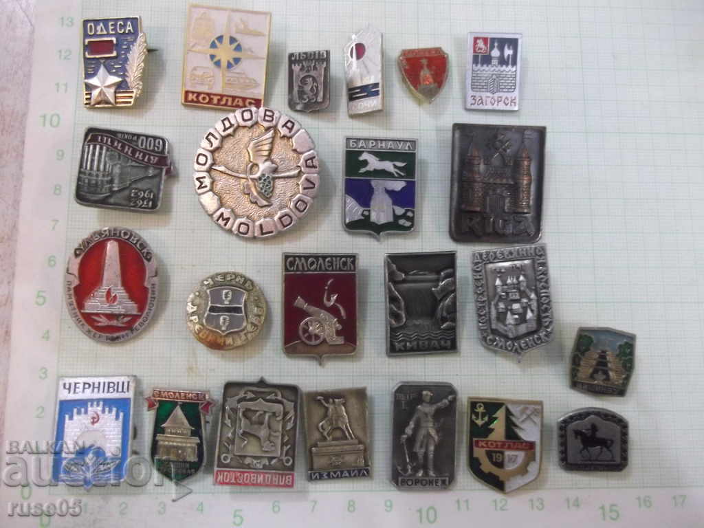 Lot of 23 pcs. Soviet badges