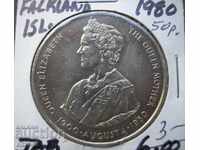 50 pence Falkland Islands 1980