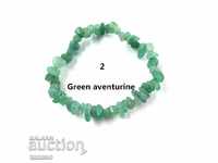 Bracelet made of natural green adventurer