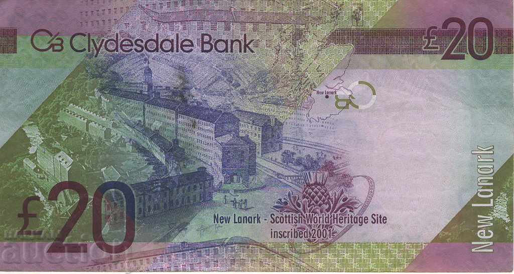 20 pounds Scotland 2015 excellent edition of Clydesdale Bank with price 63.00 BGN | € 32.21 20 pounds Scotland 2015 excellent edition of Clydesdale Bank with price 63.00 BGN | € 32.21