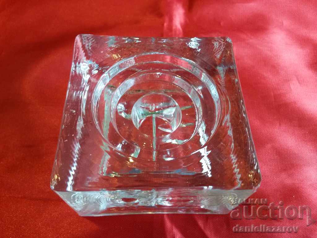 Beautiful Two - sided Candlestick Crystal Glass with price 17.00 BGN | € 8.69 Beautiful Two - sided Candlestick Crystal Glass with price 17.00 BGN | € 8.69