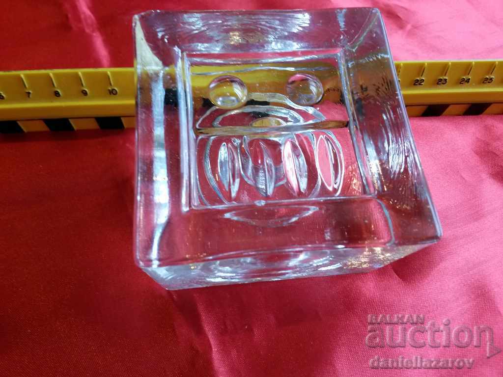 Auction Beautiful Two - sided Candlestick Crystal Glass Auction Beautiful Two - sided Candlestick Crystal Glass