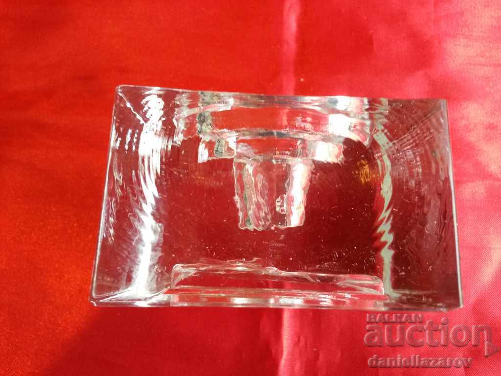 Beautiful Two - sided Candlestick Crystal Glass - 6 Beautiful Two - sided Candlestick Crystal Glass - 6