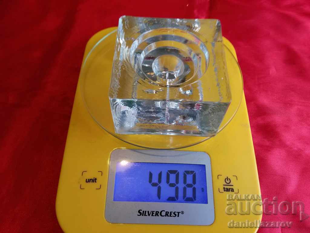 Beautiful Two - sided Candlestick Crystal Glass - 7 Beautiful Two - sided Candlestick Crystal Glass - 7