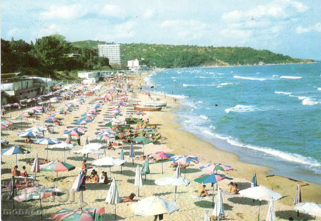 Old card - Druzhba resort, the beach