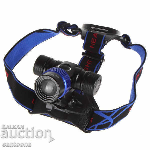 Powerful T6 LED headlamp with battery, ZOOM and 4 color filters with price 19.99 BGN | € 10.22 Powerful T6 LED headlamp with battery, ZOOM and 4 color filters with price 19.99 BGN | € 10.22
