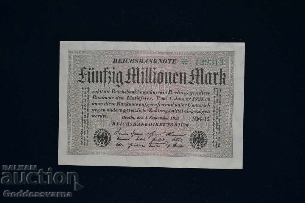 Germany, 50,000,000 Mark Banknote 1923