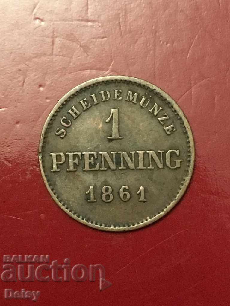 Germany 1 ppening 1861г.