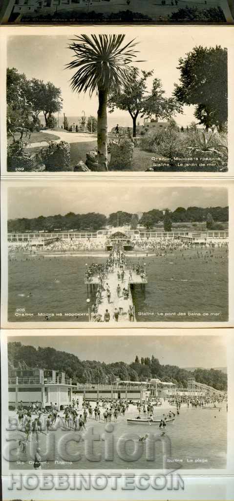 Auction  WHOLE UNDIVORATED CARNET with 8 STALIN CARDS - VARNA