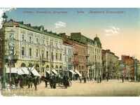 Sofia Boulevard Dondukov 1913 Chipev colored card