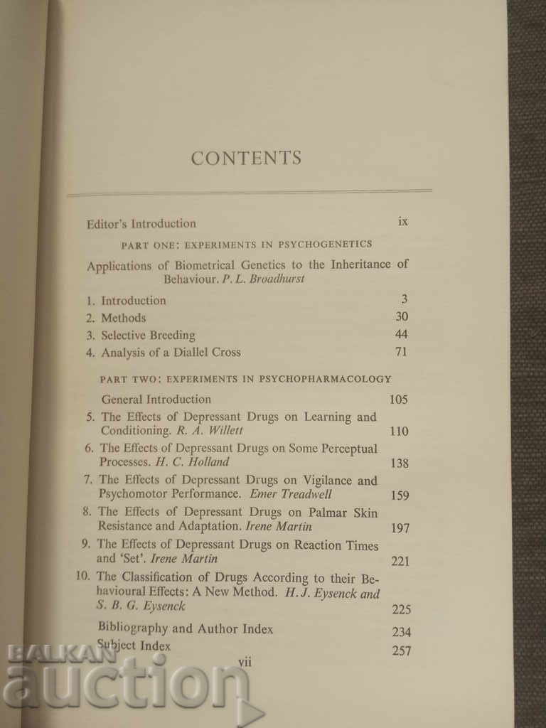 Delivery of Psychogenetics and Psychopharmacology. Hans Eisenk Delivery of Psychogenetics and Psychopharmacology. Hans Eisenk