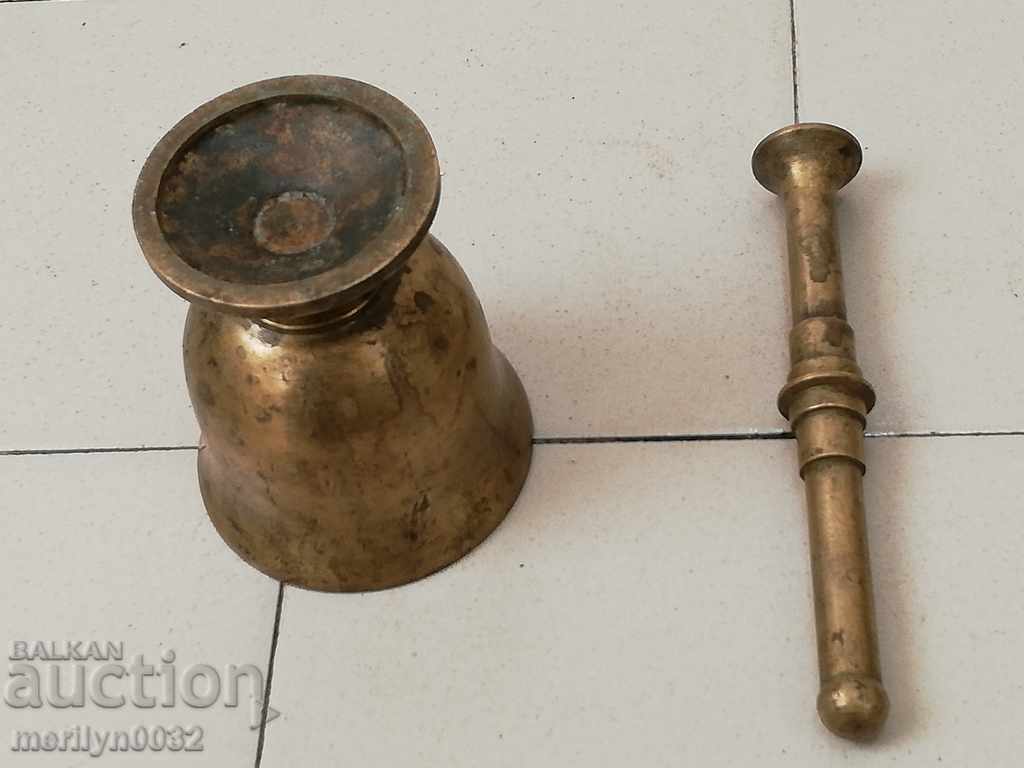 Old bronze mortar with pestle, mortar - 7 Old bronze mortar with pestle, mortar - 7