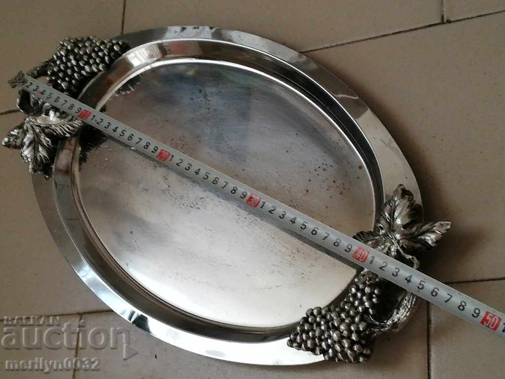Auction Old metal tray, tray, plateau Auction Old metal tray, tray, plateau