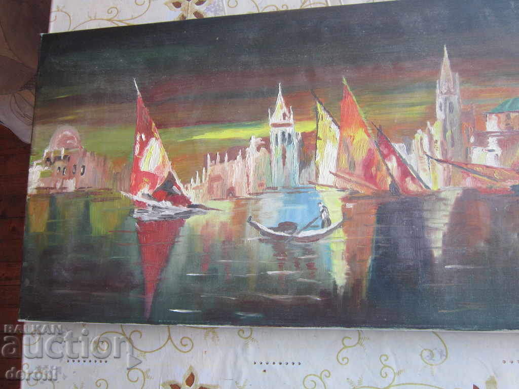 Old painting Oil on canvas signed dated - 5 Old painting Oil on canvas signed dated - 5
